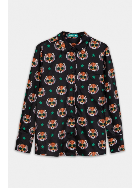 Camisa larga Good Vibes