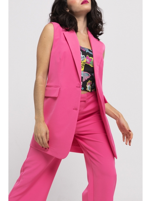 Chaleco largo oversize pantone