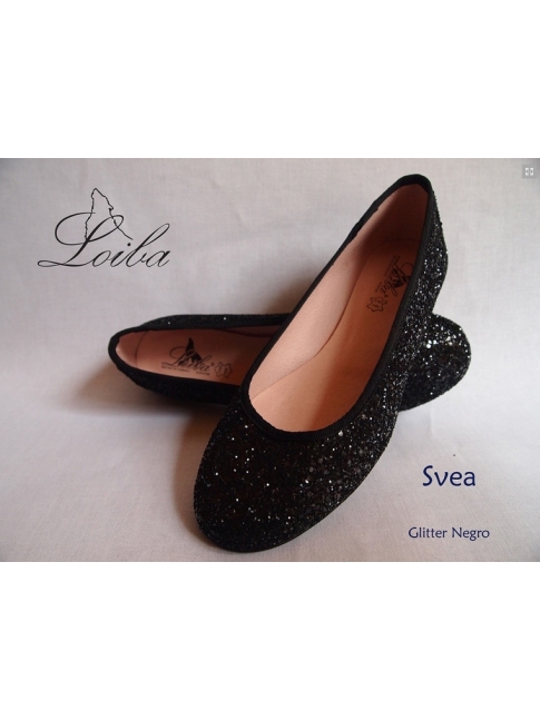 Bailarina glitter negra Loiba