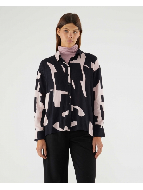 Camisa ml estampado abstracto