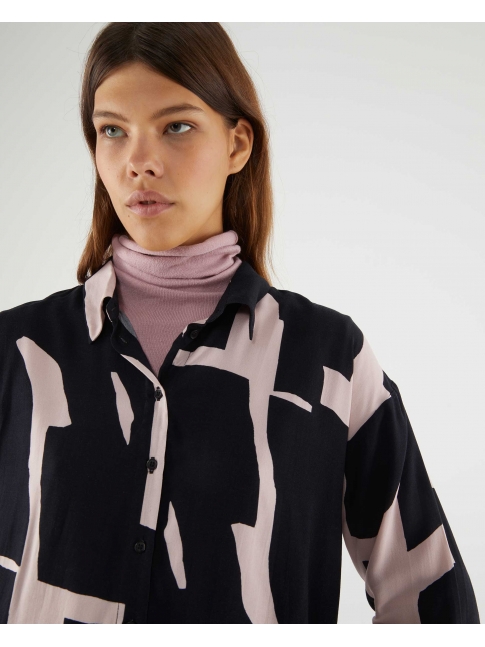 Camisa ml estampado abstracto