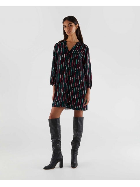 Vestido estampado rayas