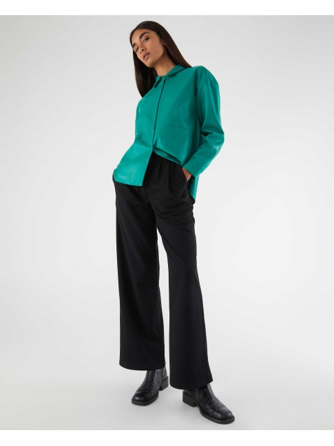 Pantalón vestir pinzas negro