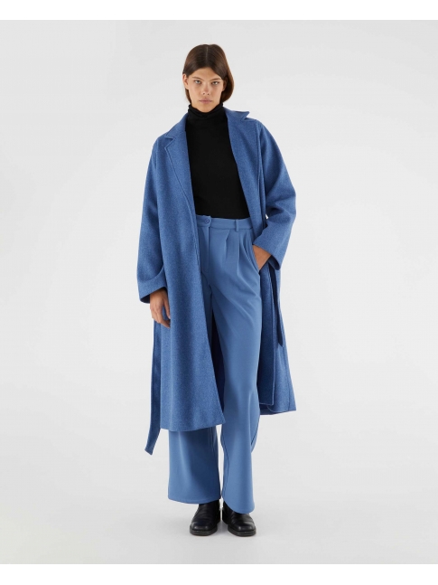 Pantalón vestir pinzas azul