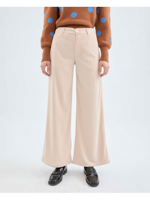 Pantalón de pana tiro alto