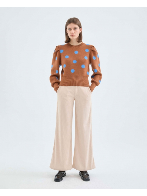 Pantalón de pana tiro alto