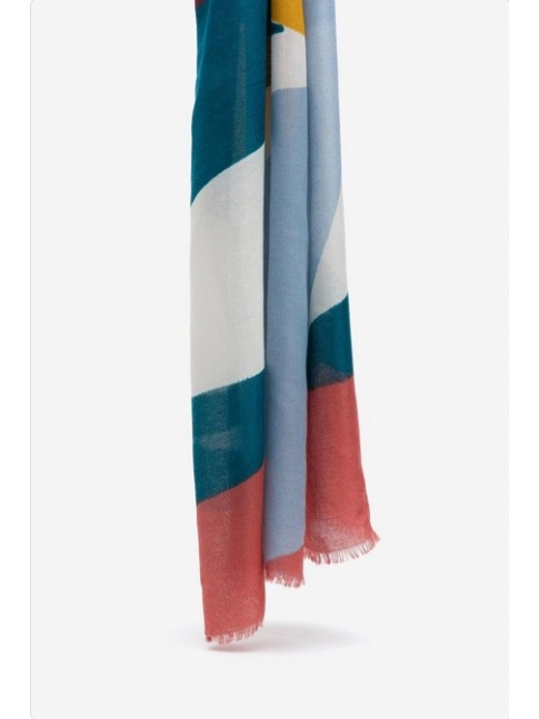 Pañuelo geom multicolor mostaza