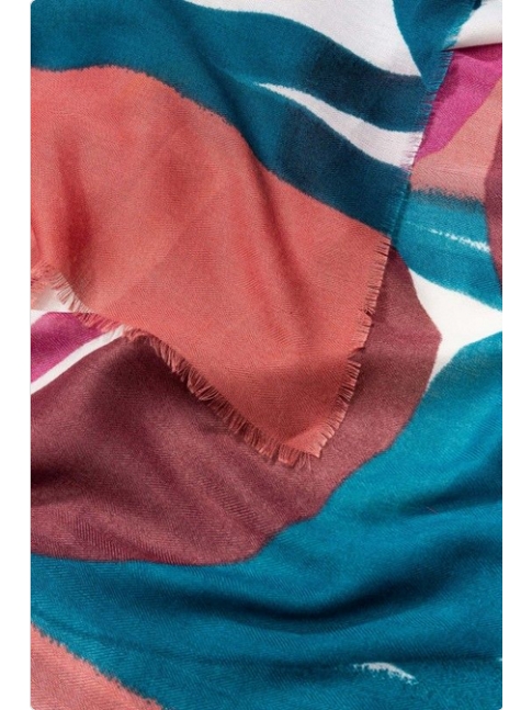 Pañuelo geom multicolor mostaza