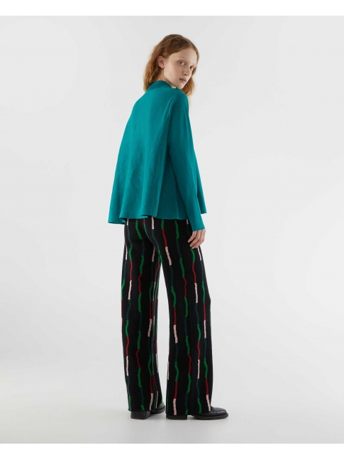 Jersey evasé cuello subido OI23 verde