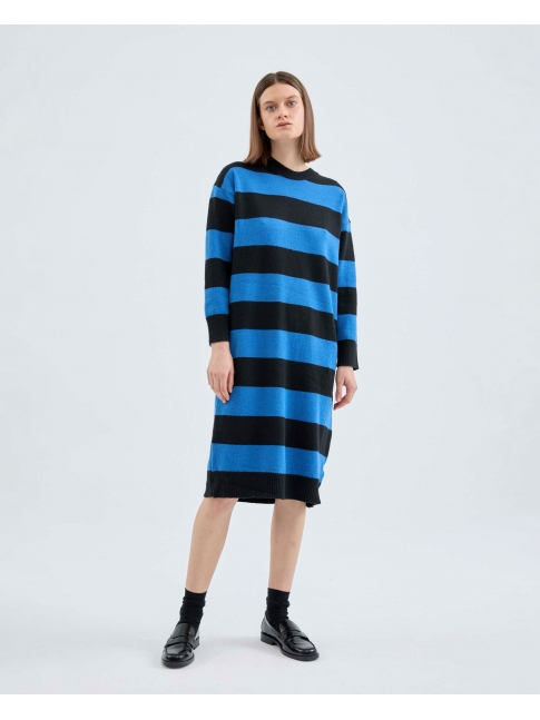 Vestido punto rayas