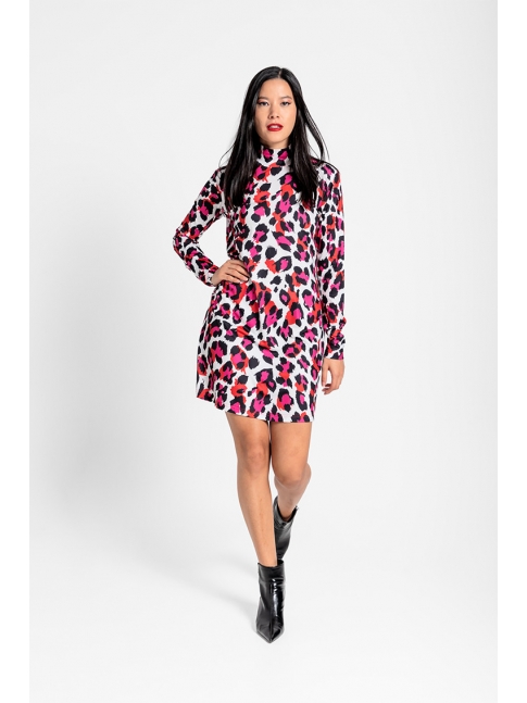 Vestido recto cuello Lady Intensa