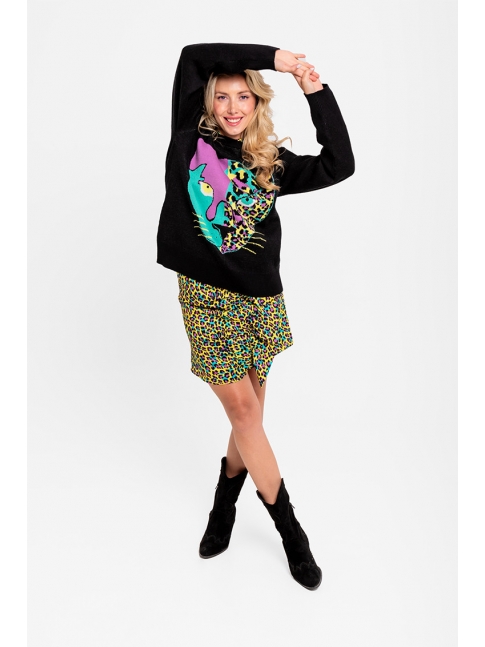 Falda corta volante print Superstar