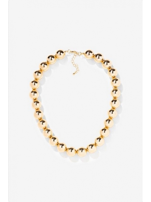Collar maxi bolas, dorado