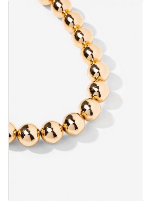 Collar maxi bolas, dorado