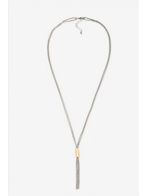 Collar largo lingote gold