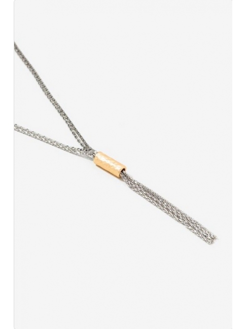 Collar largo lingote gold