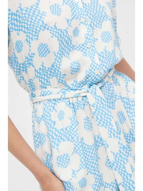 Mono corto floral azul Flower Box