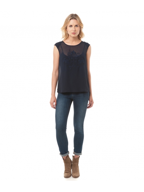 Babydoll top crepe de Sudexpress