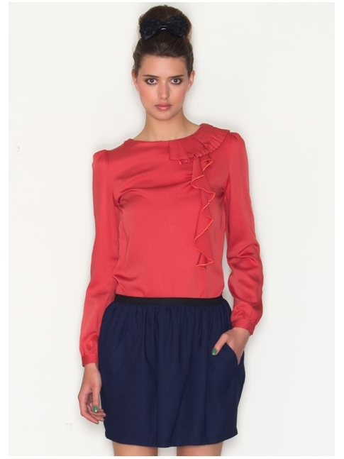 Falda Florida Navy