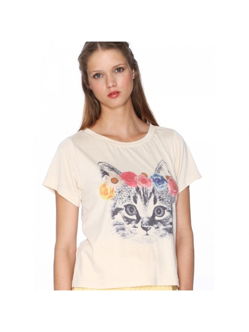 Camiseta Hawaian Cat de Pepa Loves