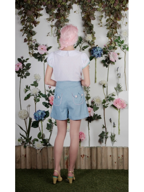 Blusa manga tulipán con bordados