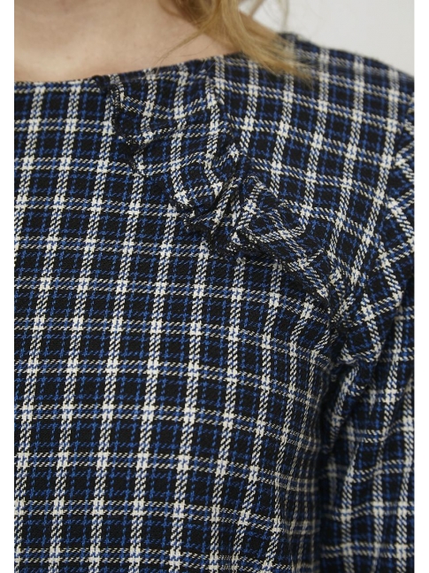 Vestido cuadros azules