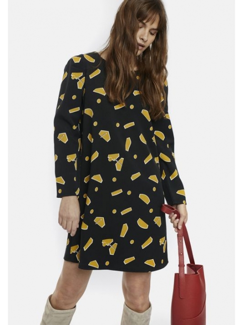 Vestido volumen geométrico Misool