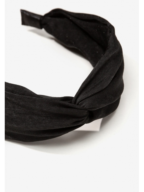 Diadema nudo negra