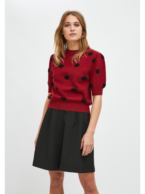 Jersey lunares granate
