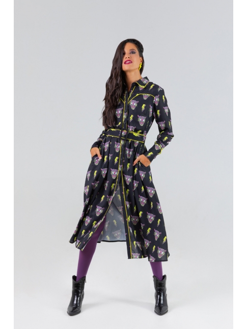 Vestido cowboy largo Punk panther