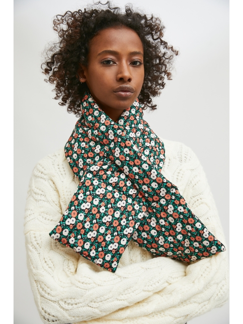 Bufanda acolchada estampado floral