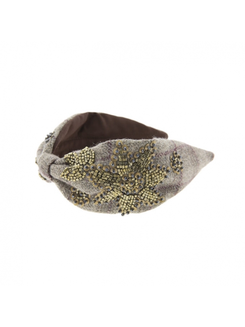 Diadema cuadros flor, 2 colores