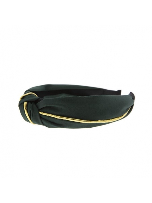 Diadema lisa ribete dorado, 3 colores