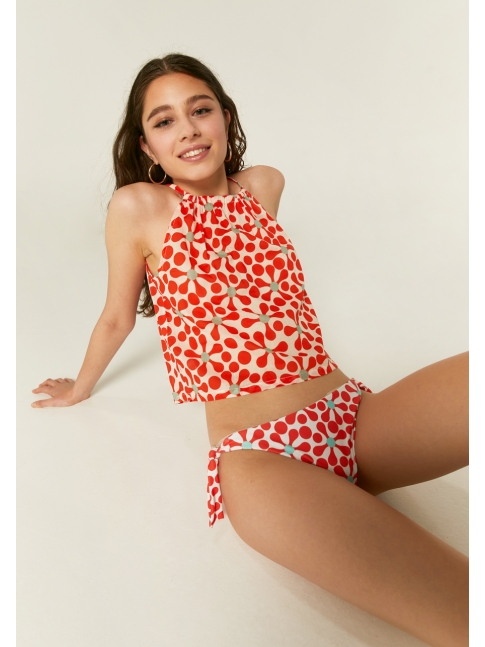 Braguita bikini flor retro