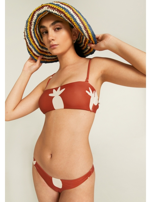 Bikini bandeau piñas