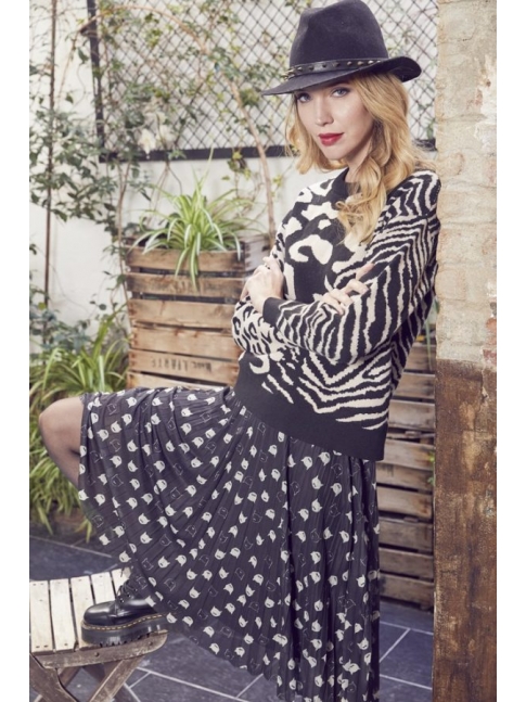 Falda midi Silas